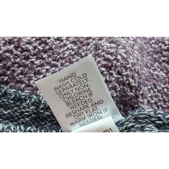 J.Jill Sweater Purple Ombre Dolman Sleeve Sweater Misses Size L - Picture 8 of 8